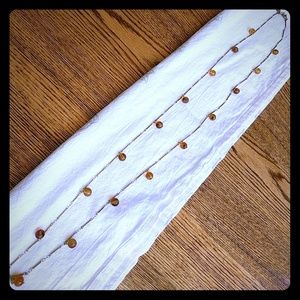 Amber and Gold Necklace